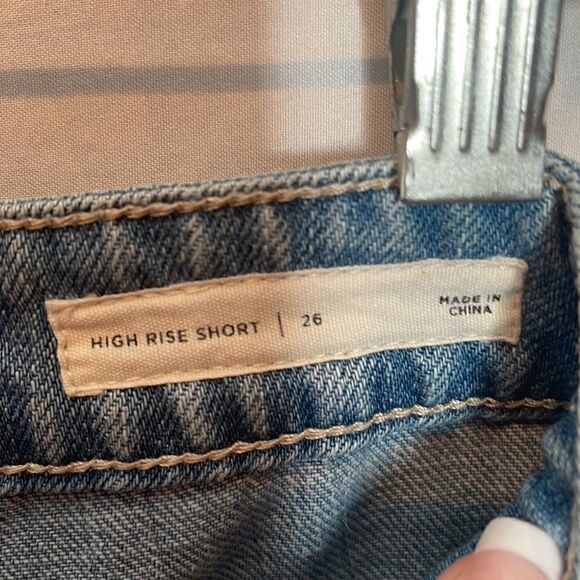 Pacsun High Rise Distressed Jean Shorts. Size 26. - Picture 5 of 6